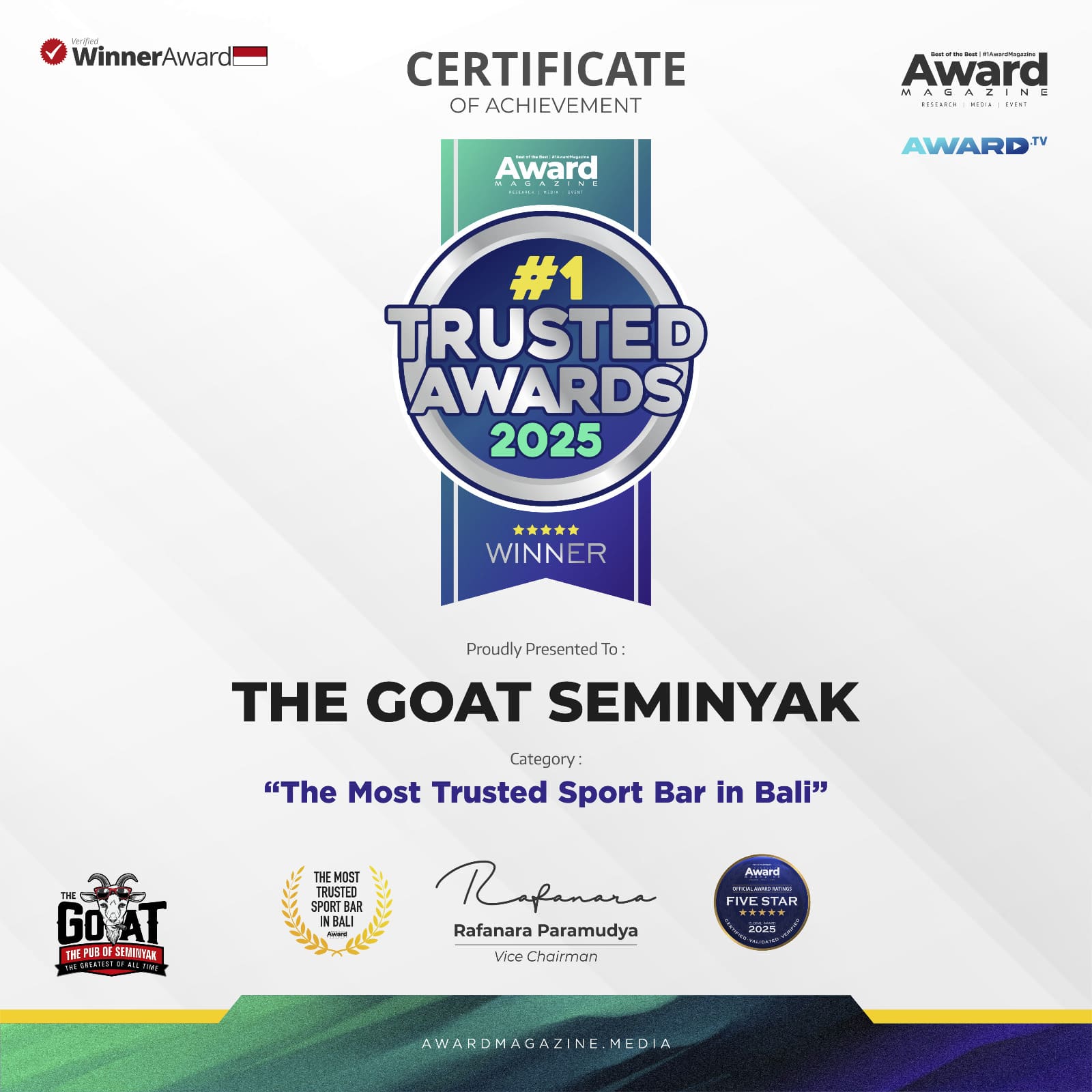 THE GOAT — Bar